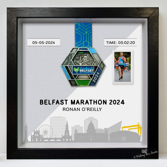 Belfast marathon medal frame 2024