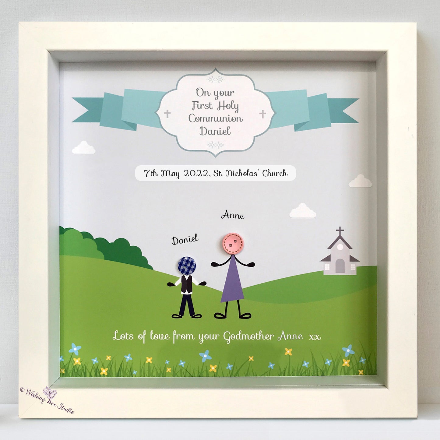 Firs Holy Communion frame - boy