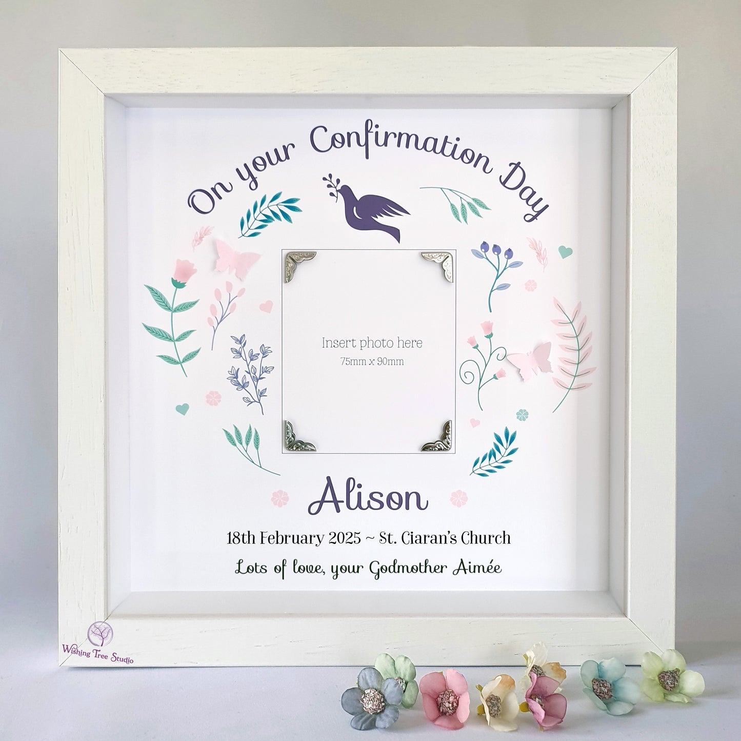 Personalised confirmation photo frame Ireland