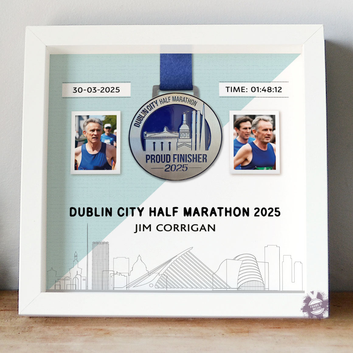 Dublin City Half Marathon Medal Frame