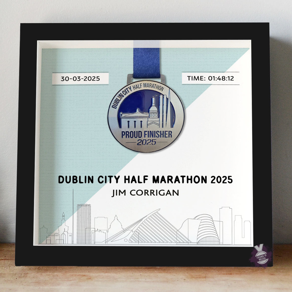 Dublin City Half Marathon Medal Frame