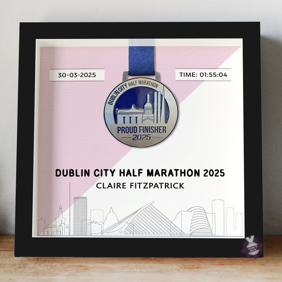 Dublin City Half Marathon Medal Frame