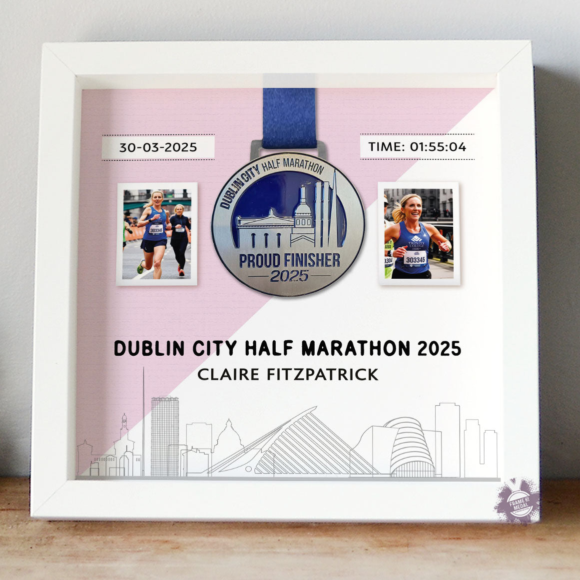 Dublin City Half Marathon Medal Frame