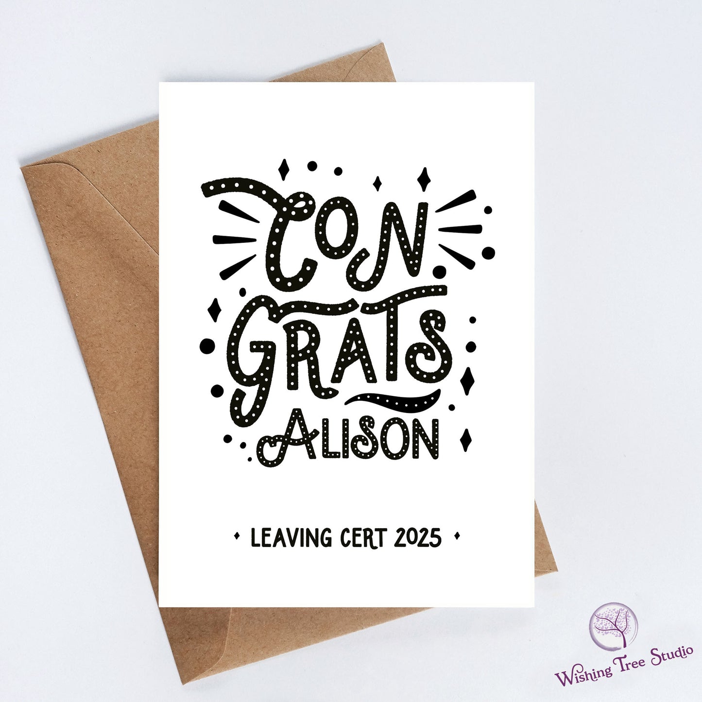 Exam congratulations card Leaving cert card