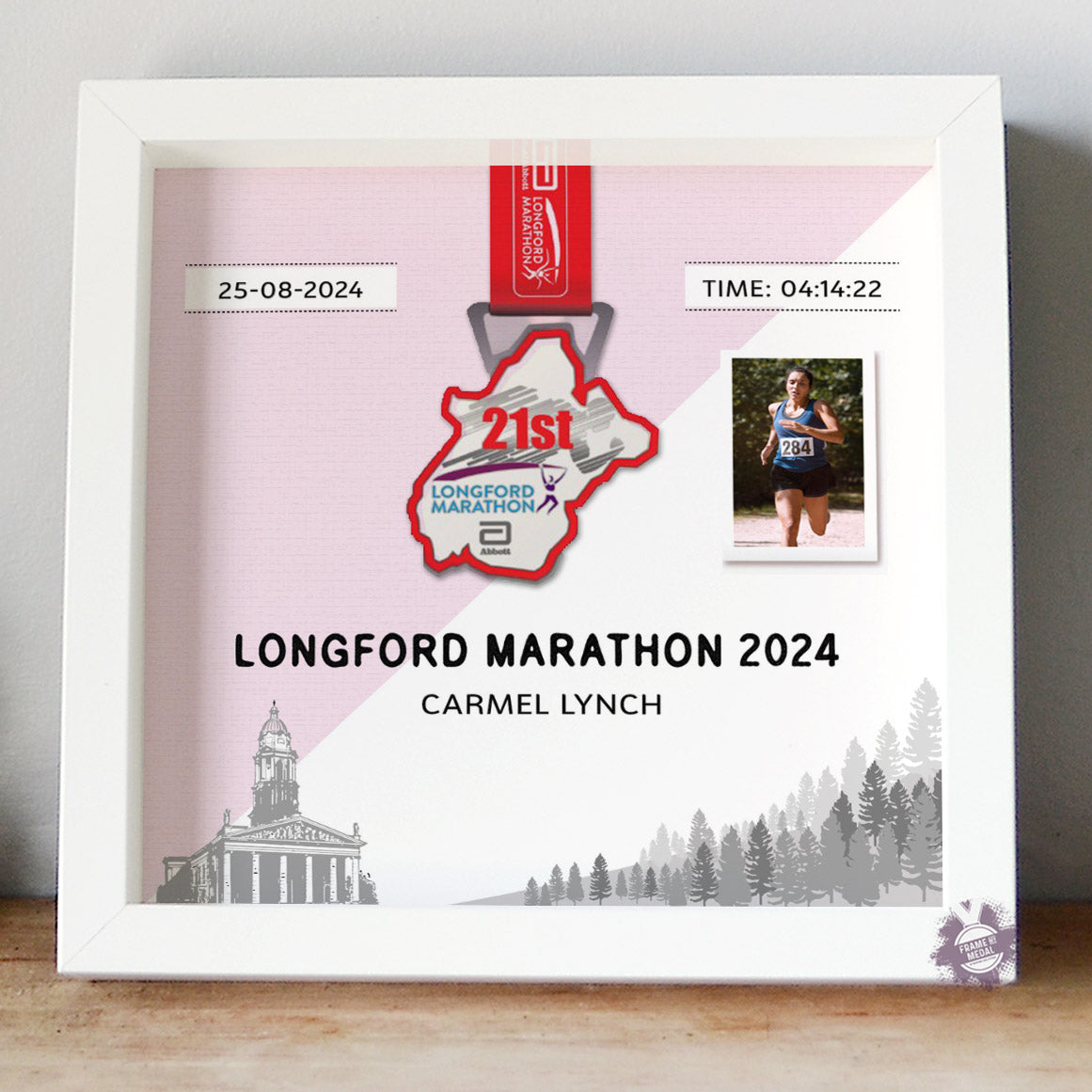 Longford Marathon medal frame