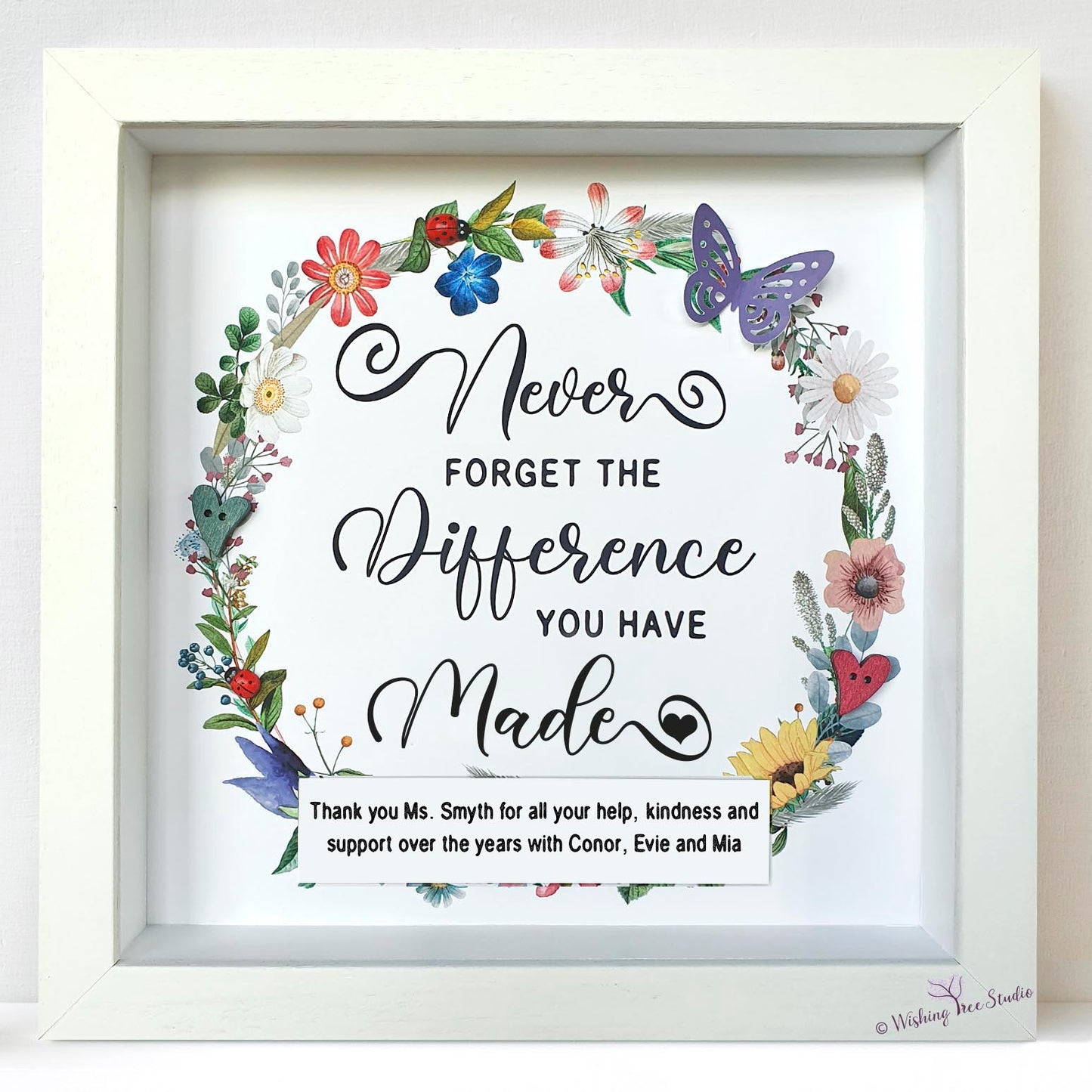 Never forget the difference you have made, teacher gift