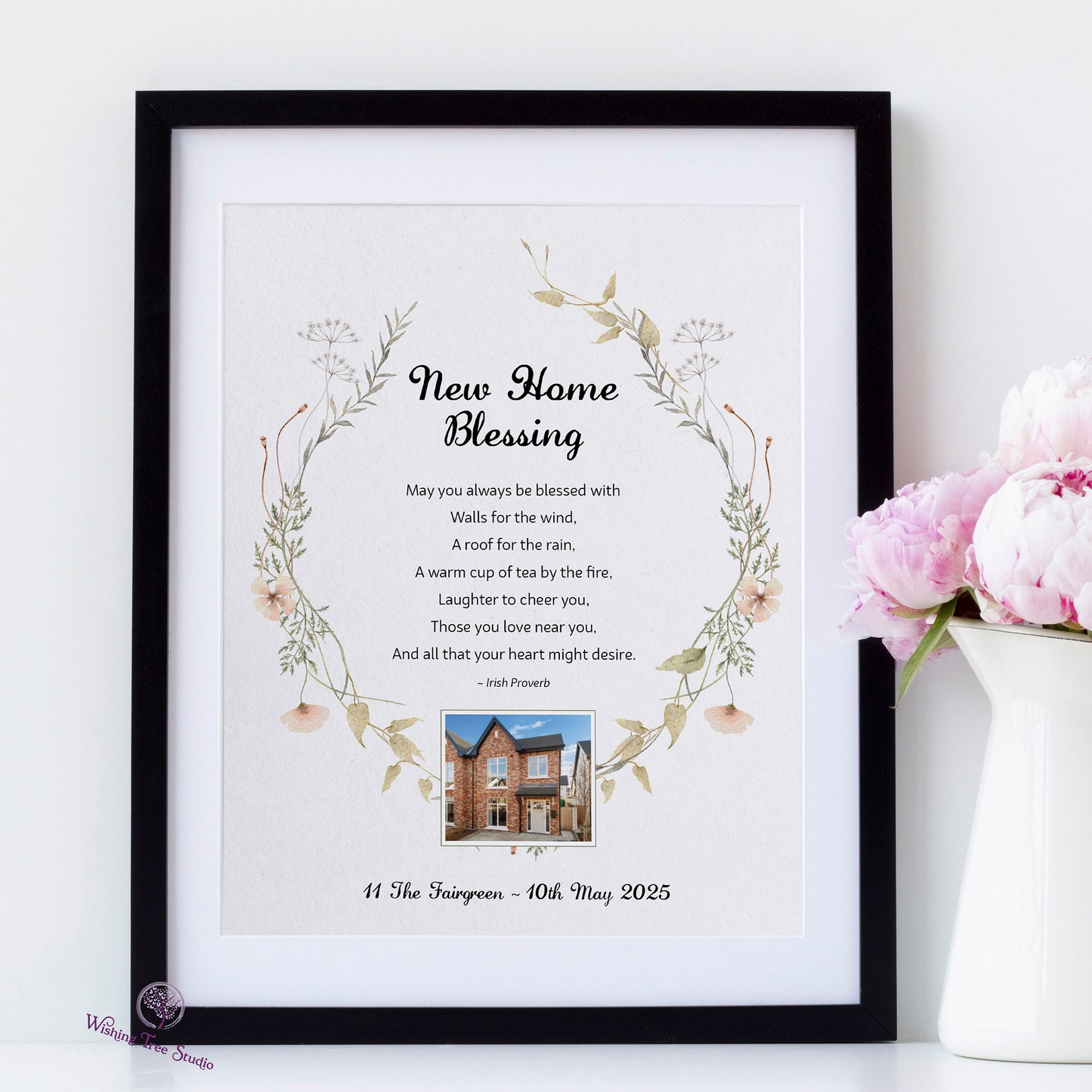 New Home Blessing Irish proverb framed