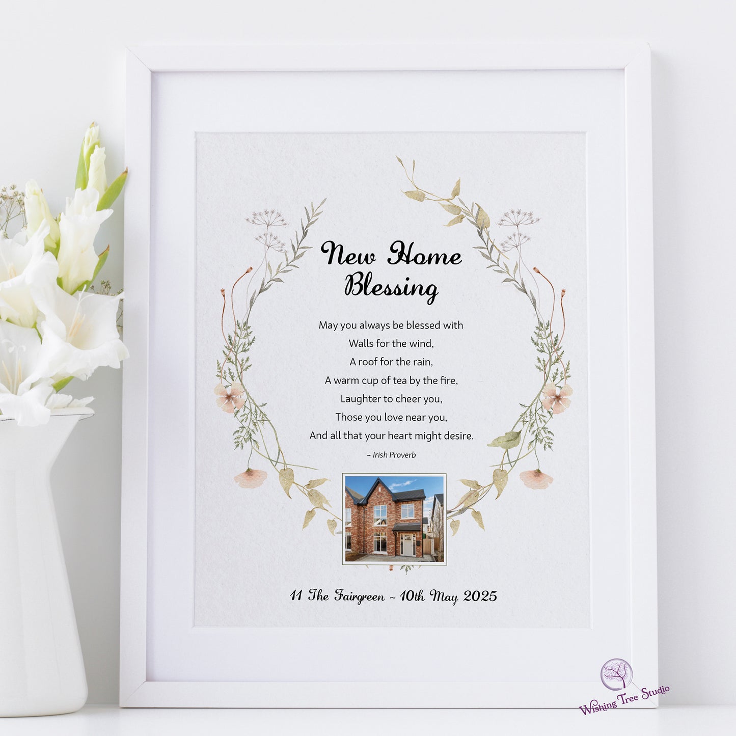 New Home Blessing Irish proverb framed