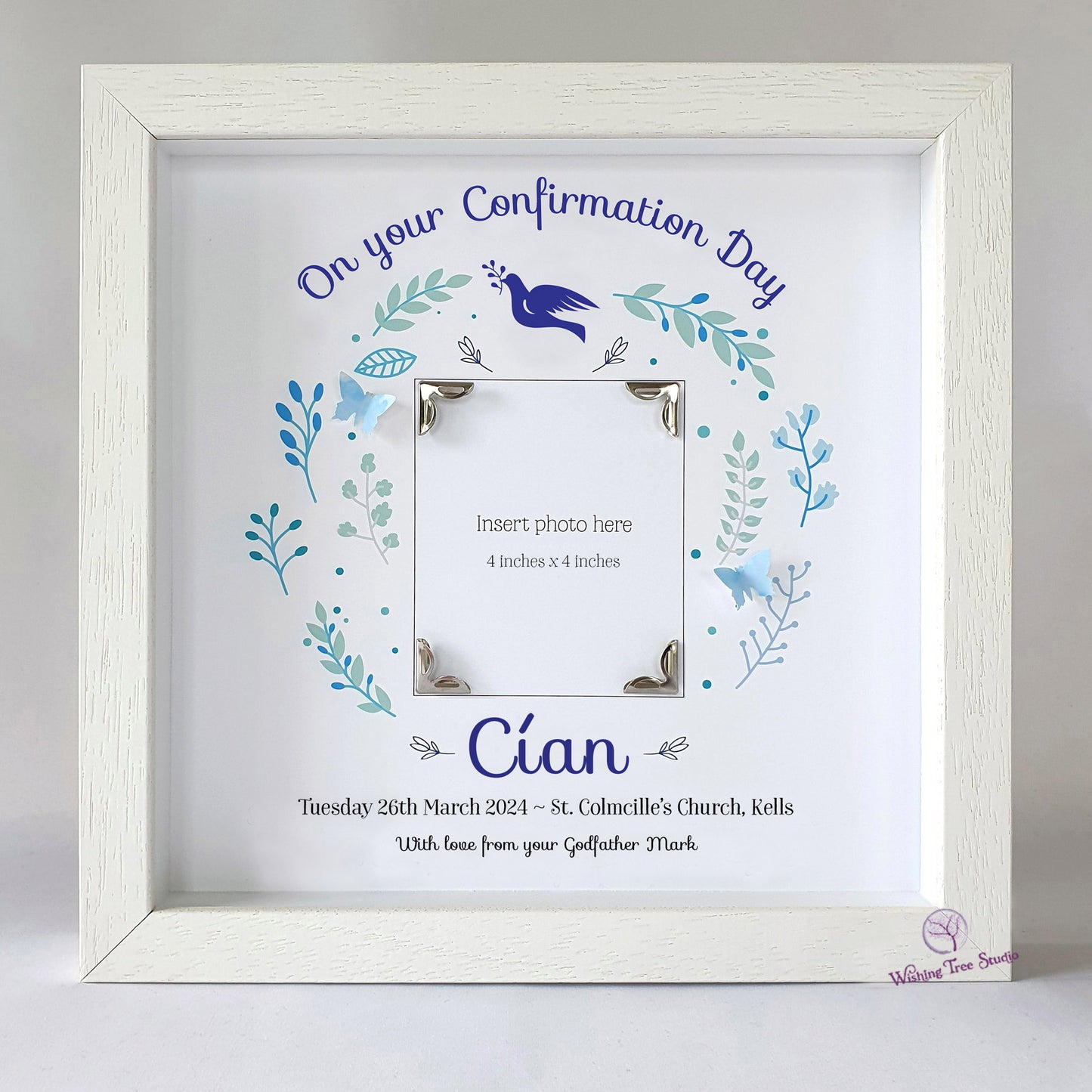 Confirmation Day Photo frame for Boy Ireland