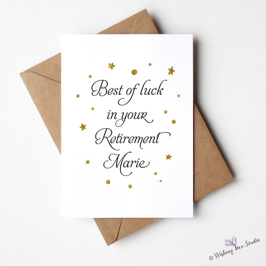 Personalised retirement card Ireland