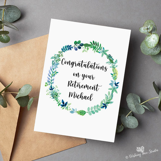 Personalised retirement card Ireland