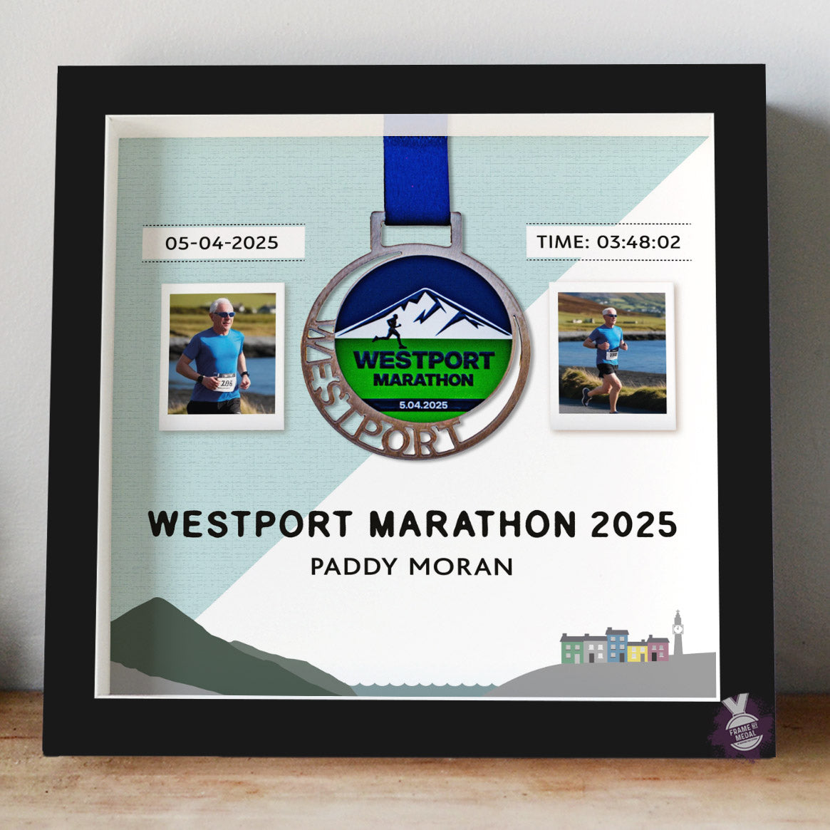 Westport Marathon Medal frame