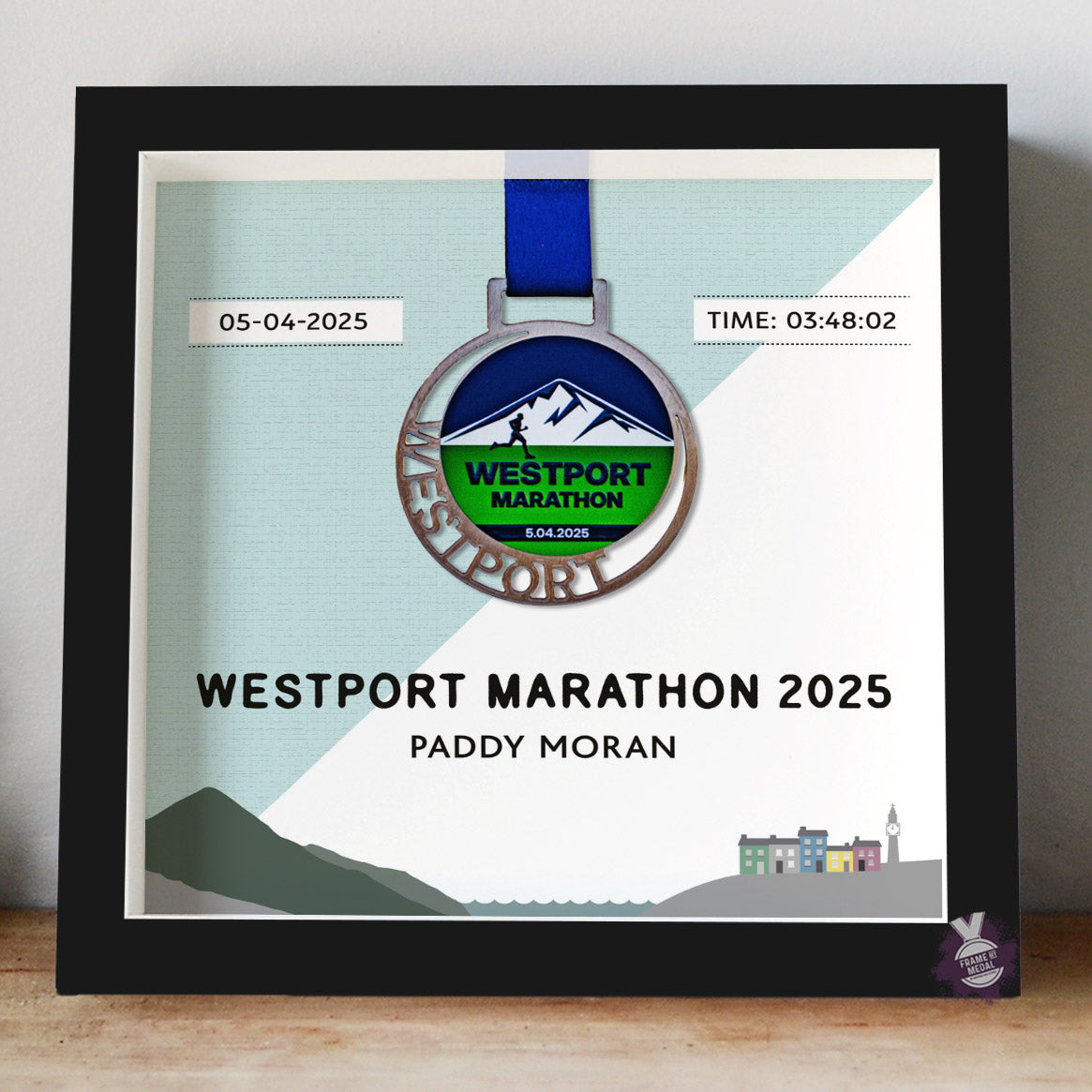 Westport Marathon Medal frame