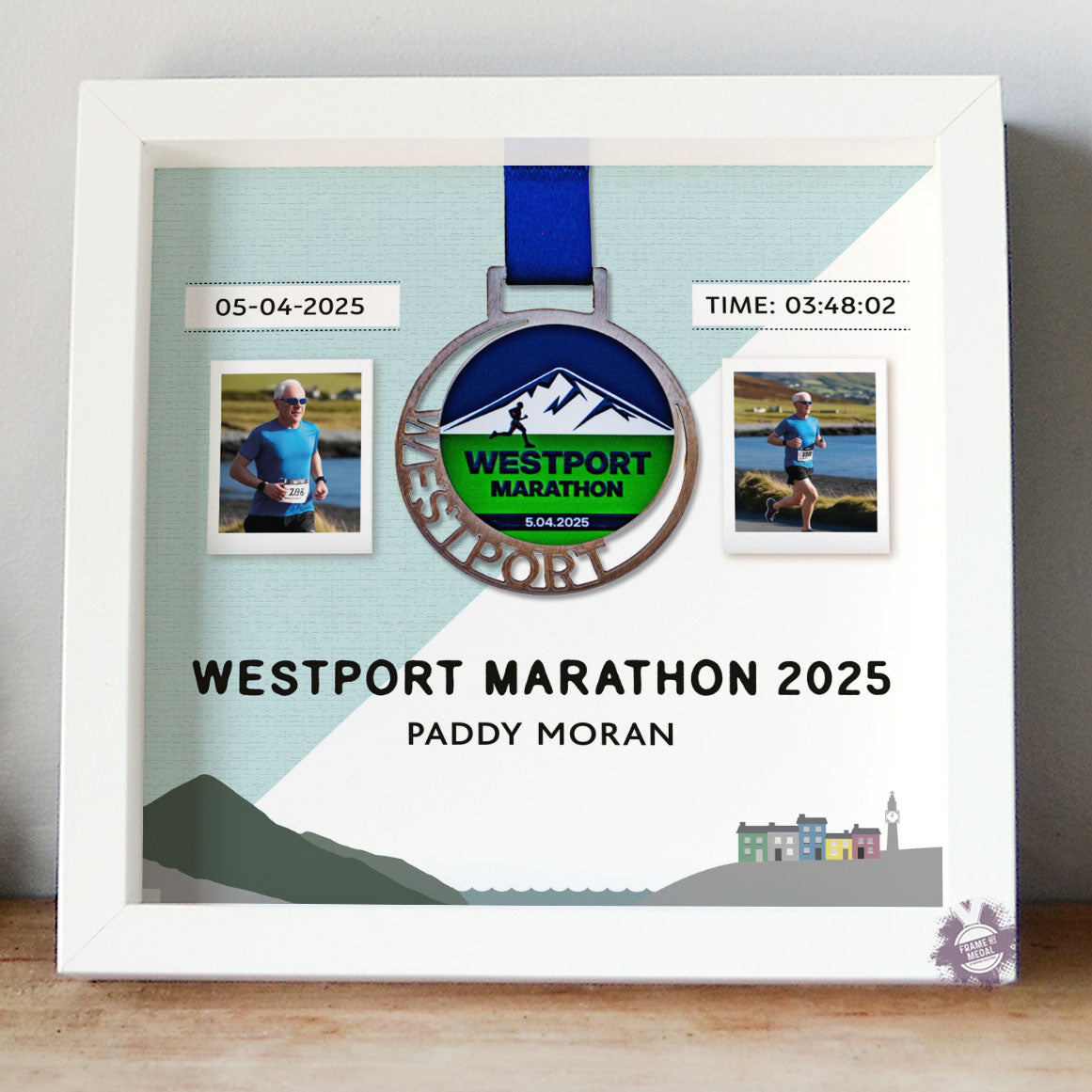 Westport Marathon Medal frame