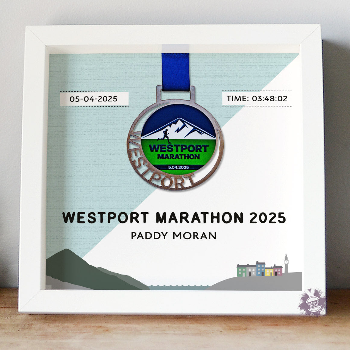 Westport Marathon Medal frame