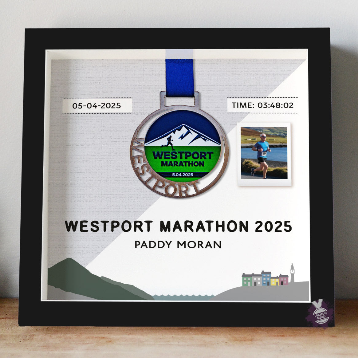 Westport Marathon Medal frame