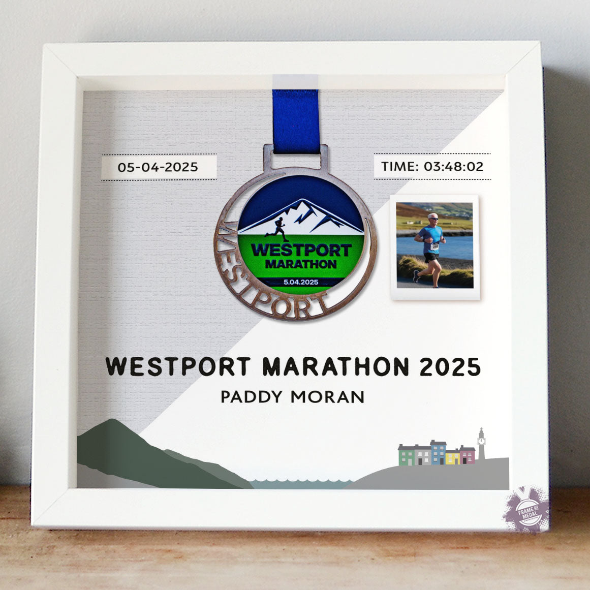 Westport Marathon Medal frame