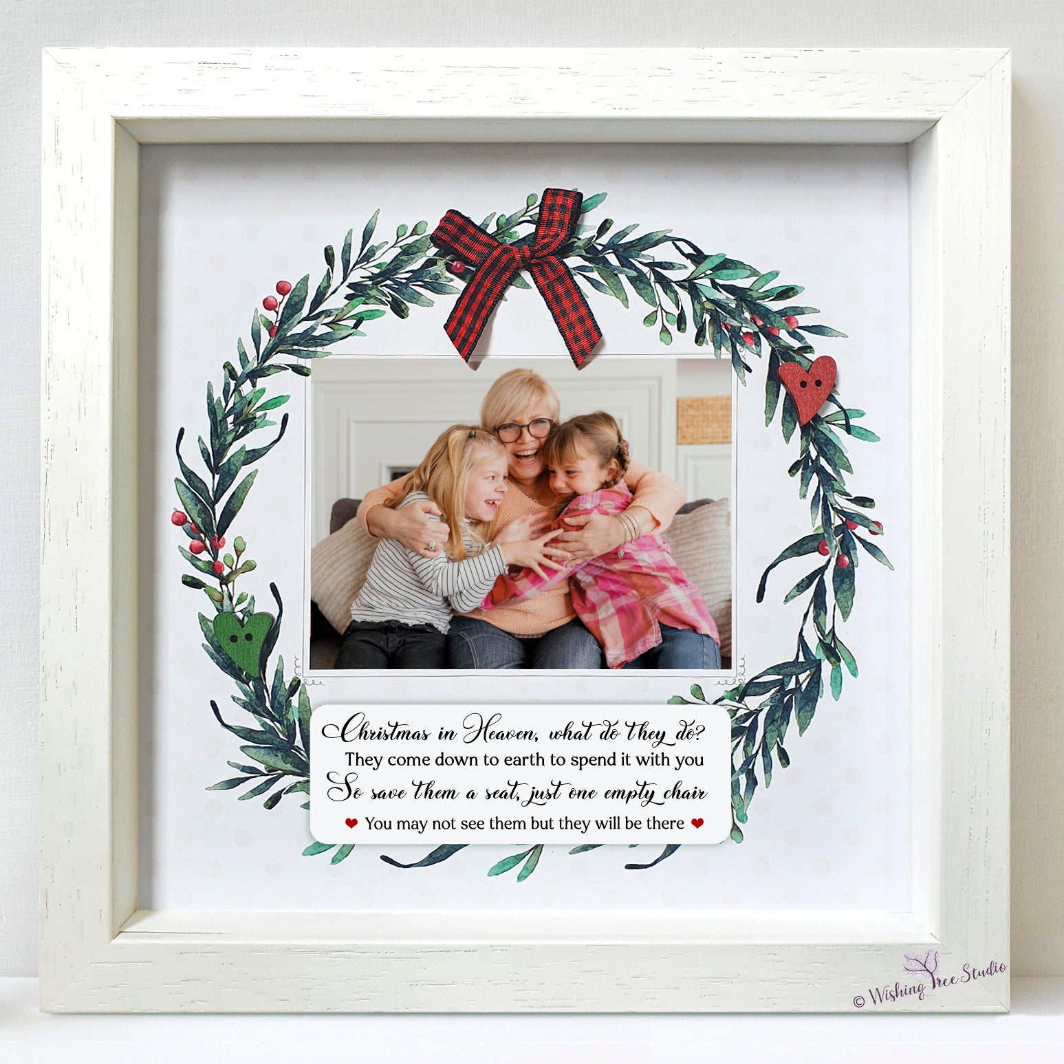 Christmas in Heaven' photo frame – Wishing Tree Studio