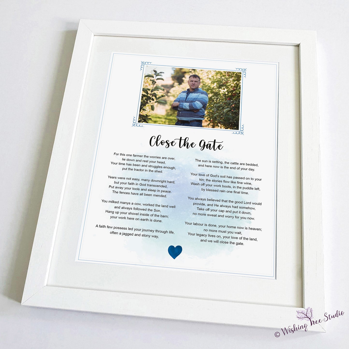 Close The Gate framed poem