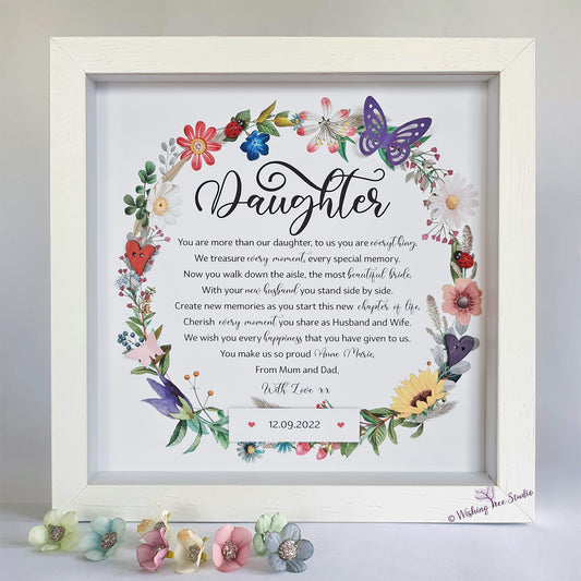 Daughter on your Wedding Day frame