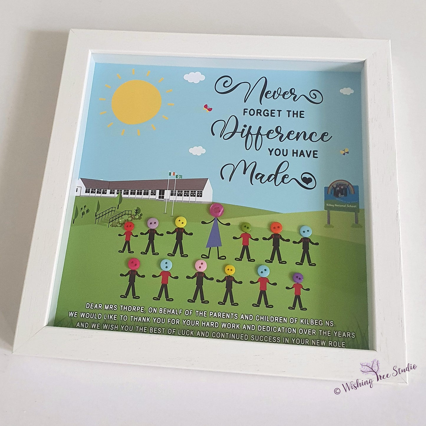 Never forget the difference you have made Retirement frame