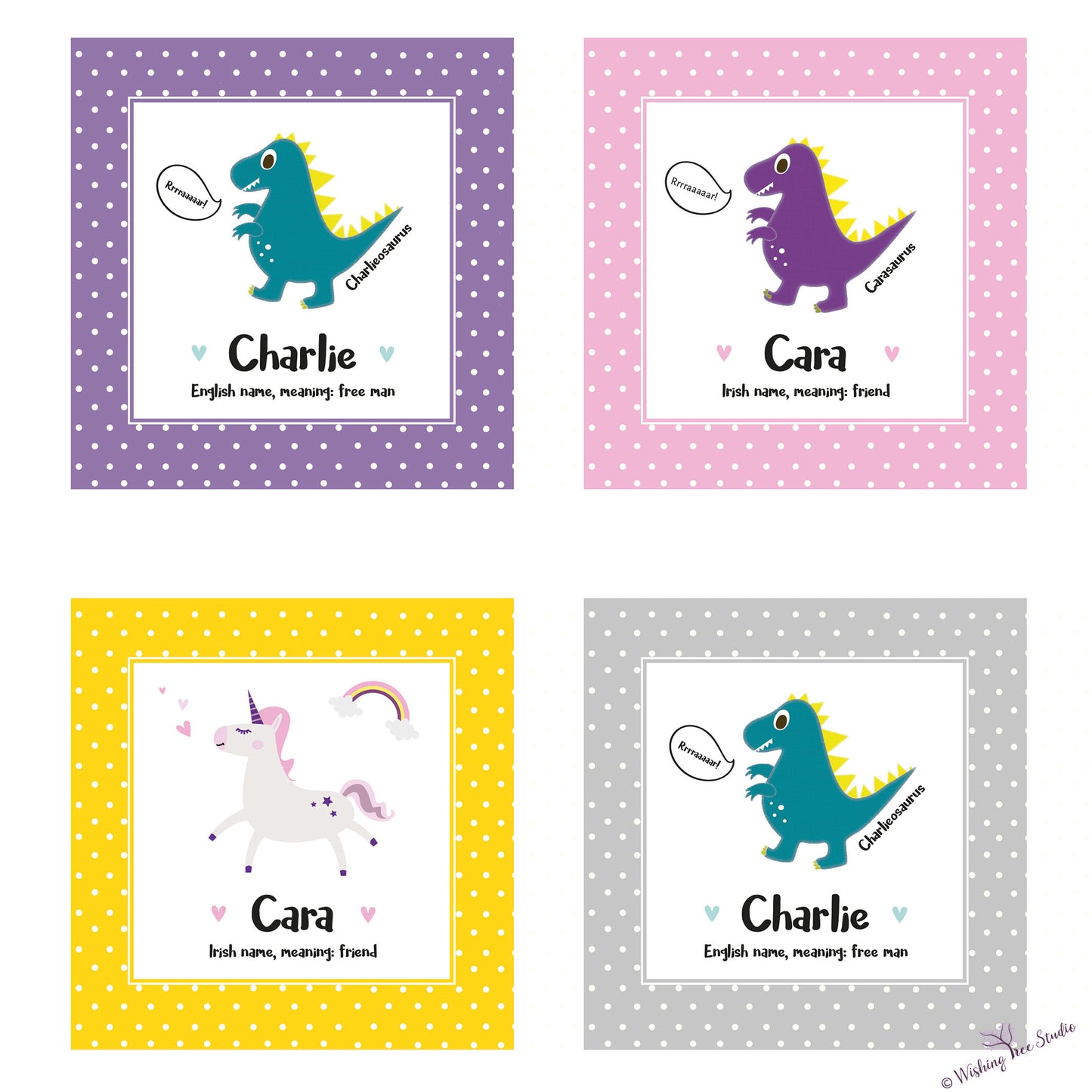 Unicorn 'Name meaning' frame