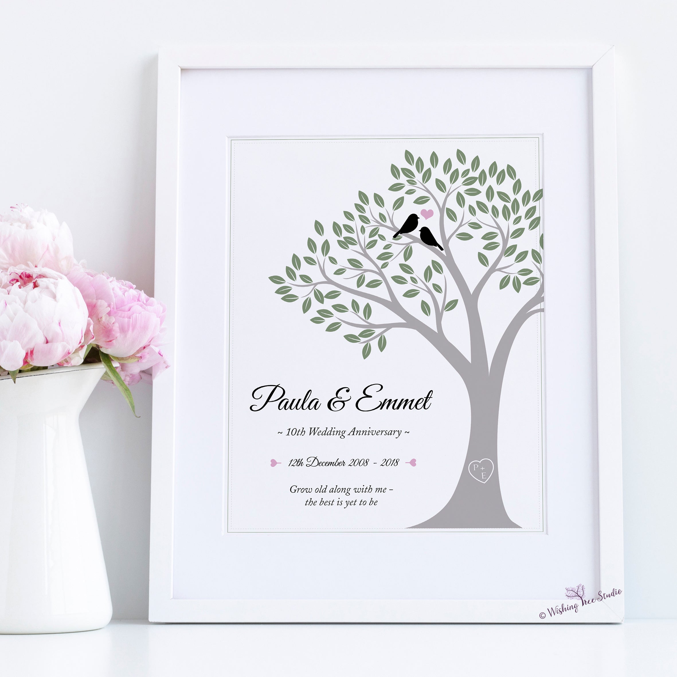 Personalised Anniversary Frames & Gifts Ireland - Wishing Tree Studio