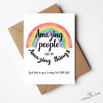 Greeting card - Amazing people can do amazing things