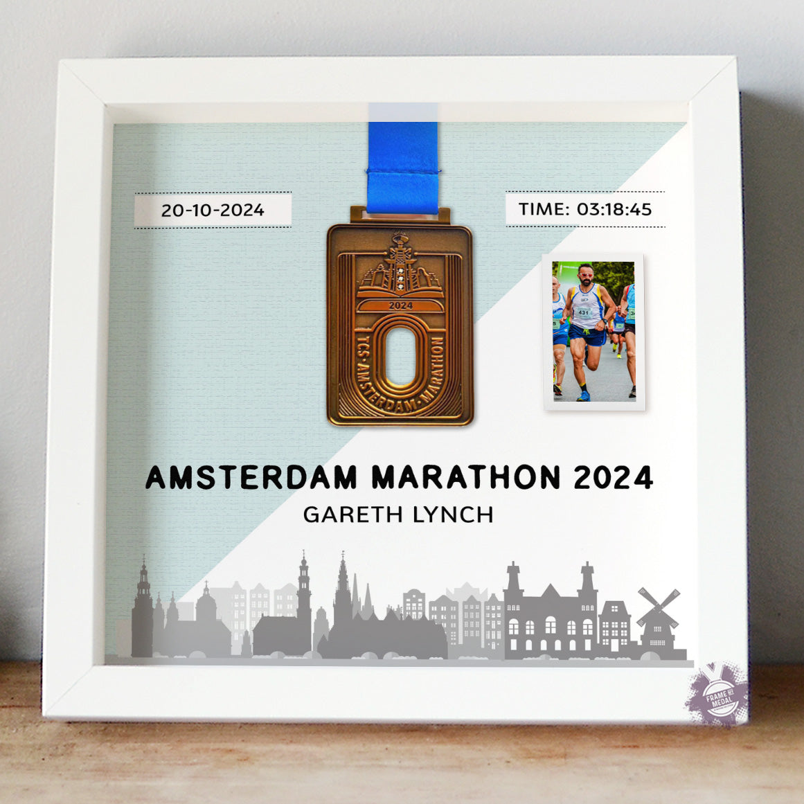 Amsterdam Marathon Medal frame