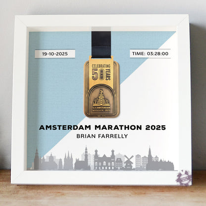Amsterdam Marathon medal frame