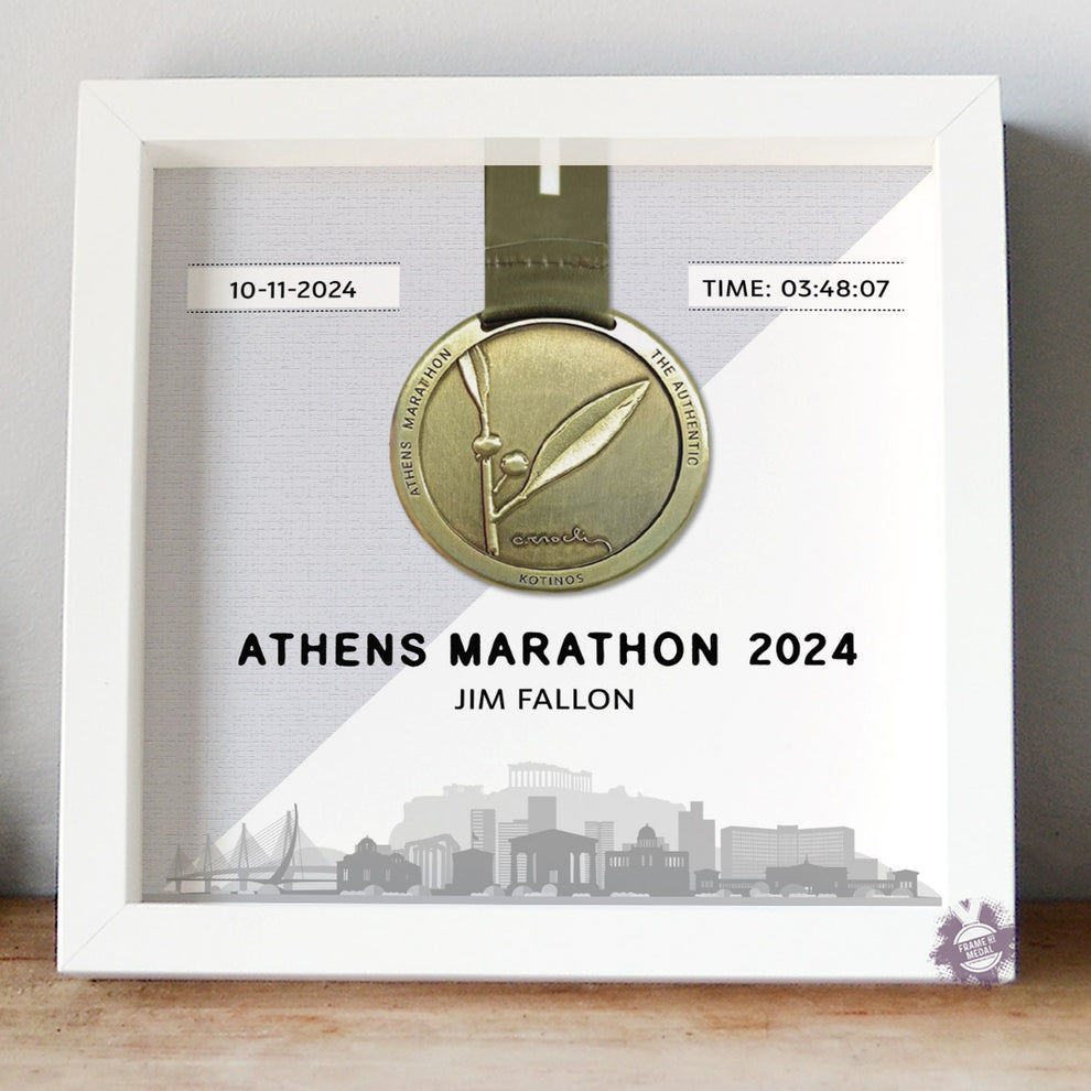 Athens Marathon Medal Frame, medal display frame, Frame My Medal ...
