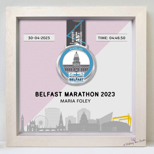 Belfast Marathon Medal Display Frame
