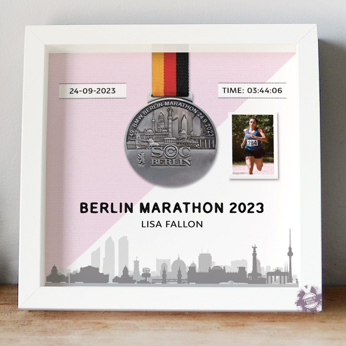 Berlin marathon medal display frame