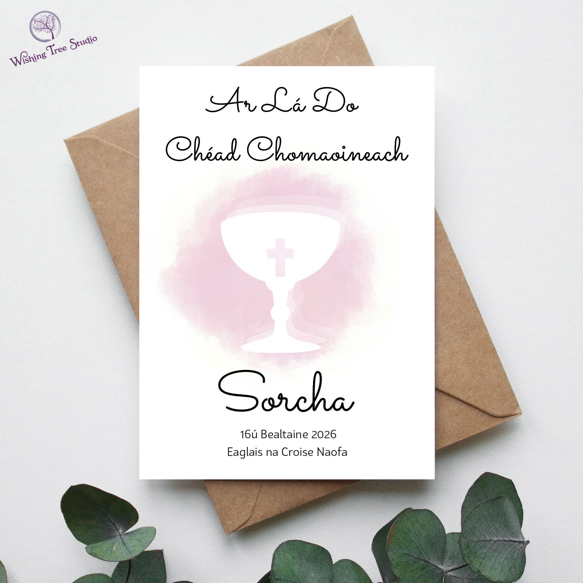 Ar Lá do Chéad Chomaoineach card girl Ireland
