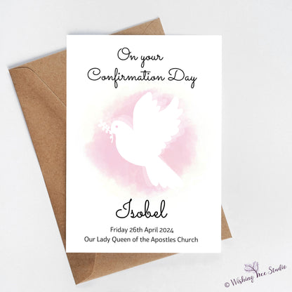 Greeting card - Confirmation Day Dove