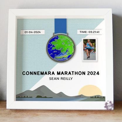 Connemara Marathon medal display frame