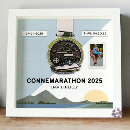 Personalised medal display frame for Connemarathon or Connemara Marathon