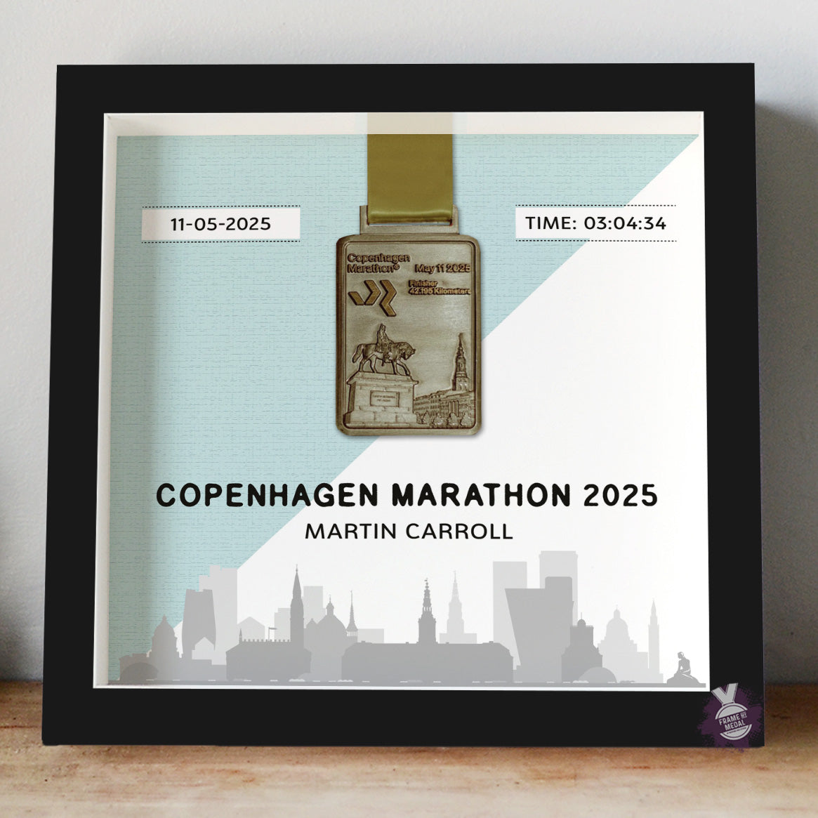 Copenhagen Marathon Medal Frame
