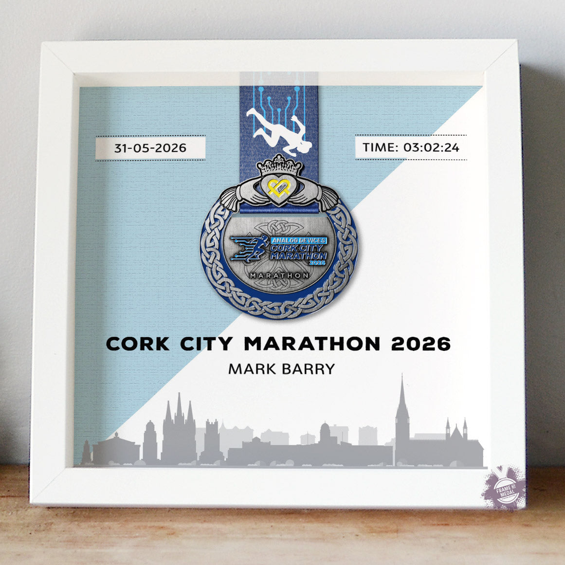 Cork City Marathon medal frame 2026