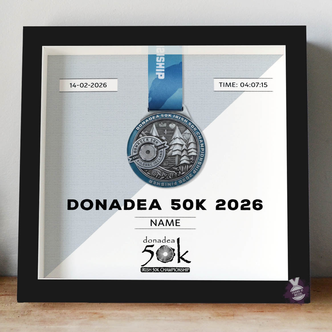 Donadea 50k medal frame