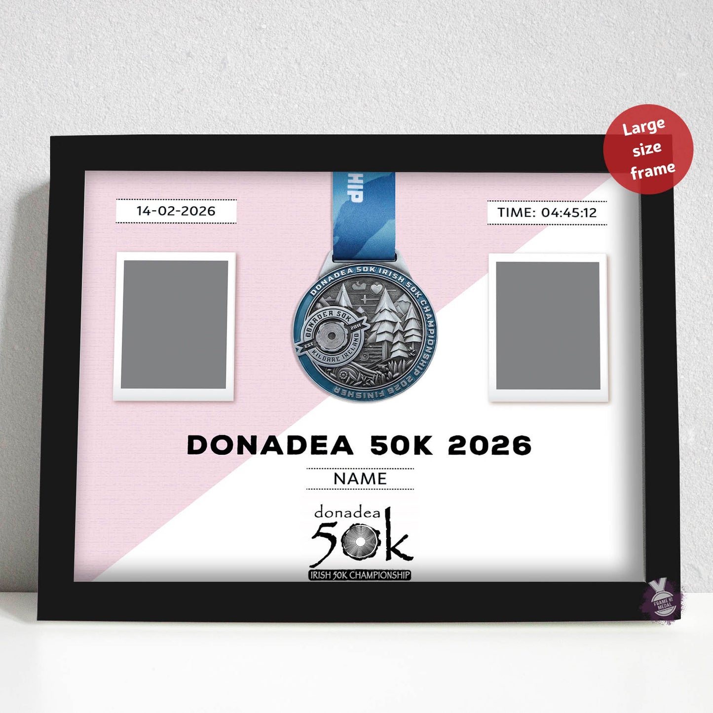 Donadea 50k medal frame large size