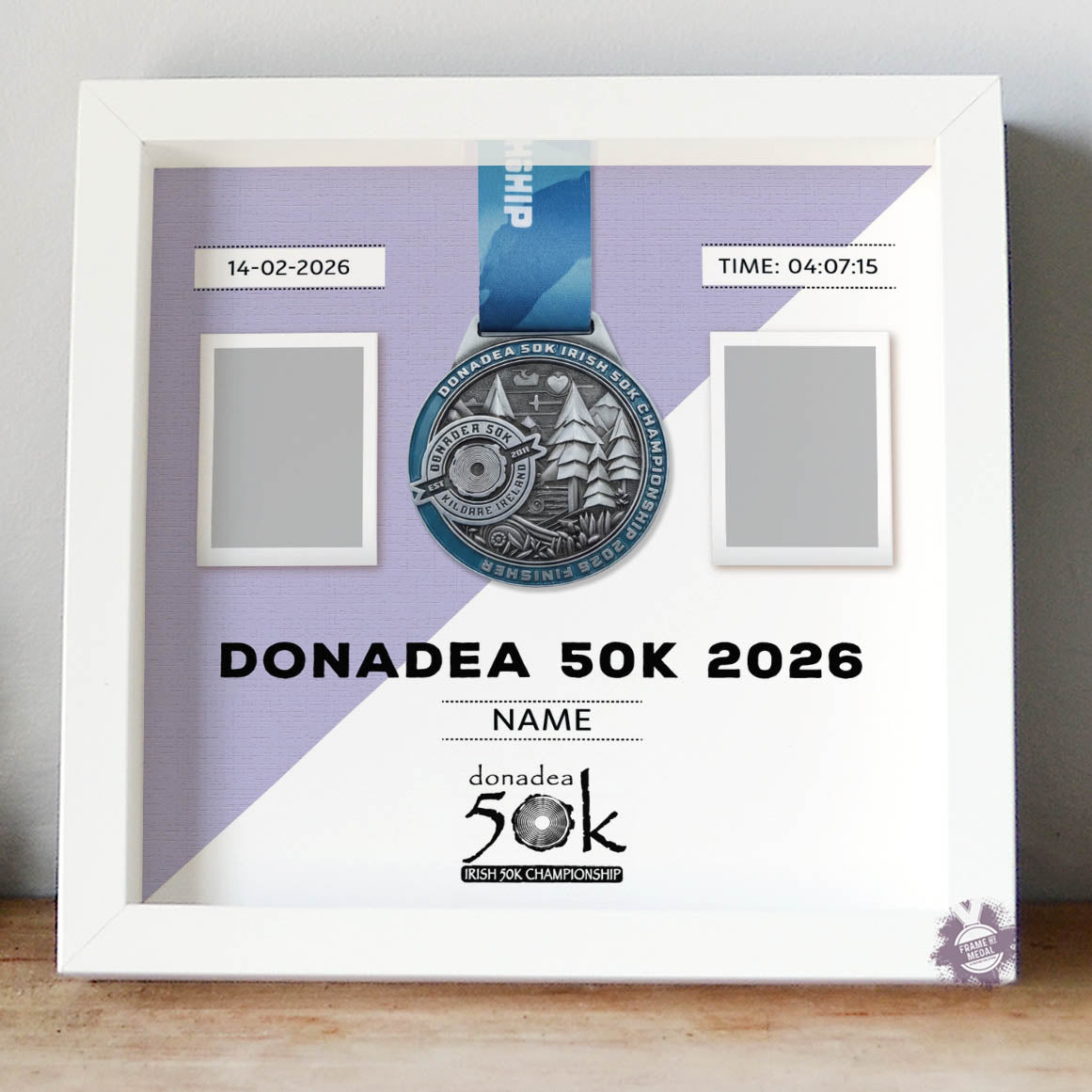 Donadea 50k medal frame