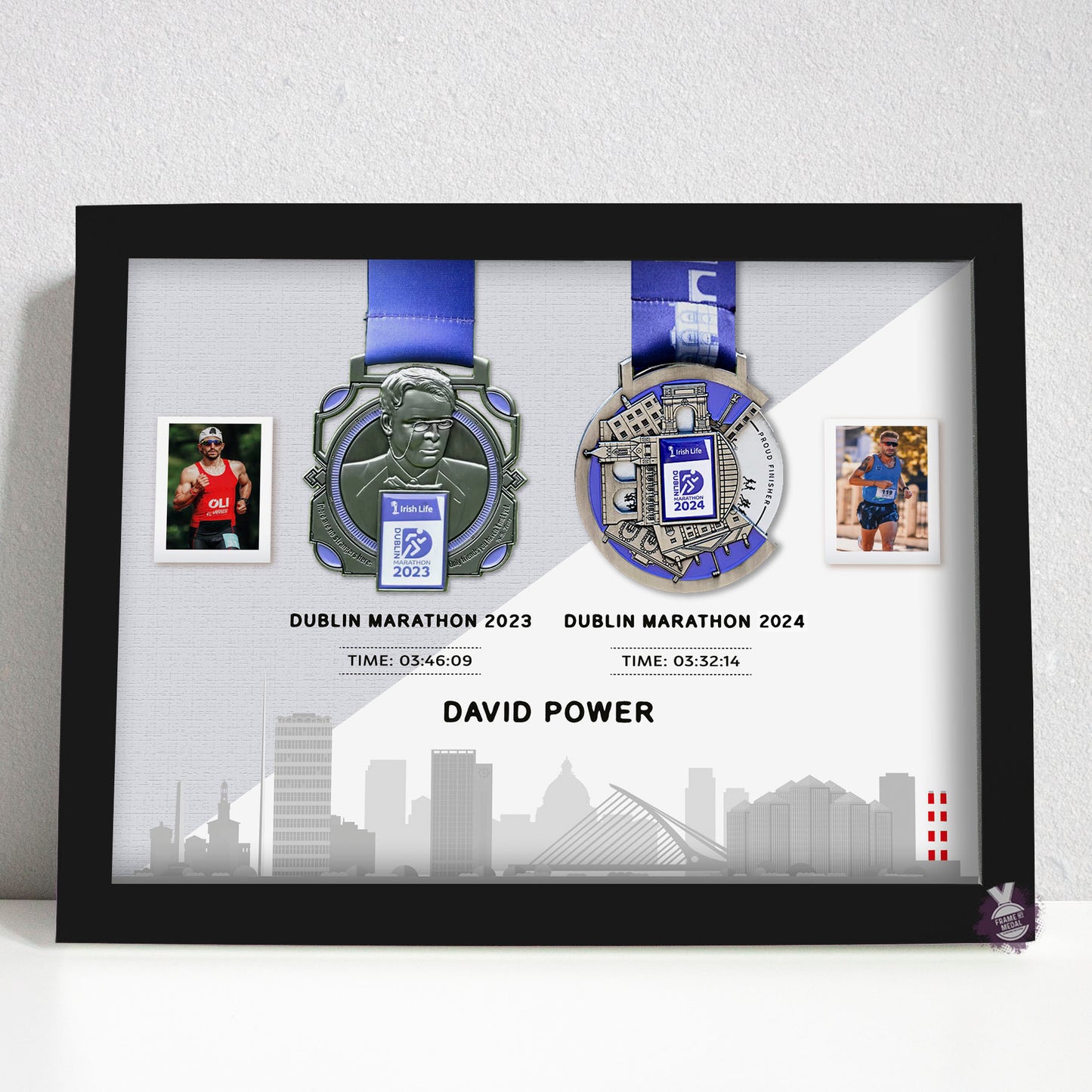 Double Dublin medal frame