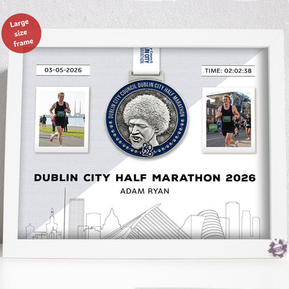 Dublin City Half Marathon medal frame 2026