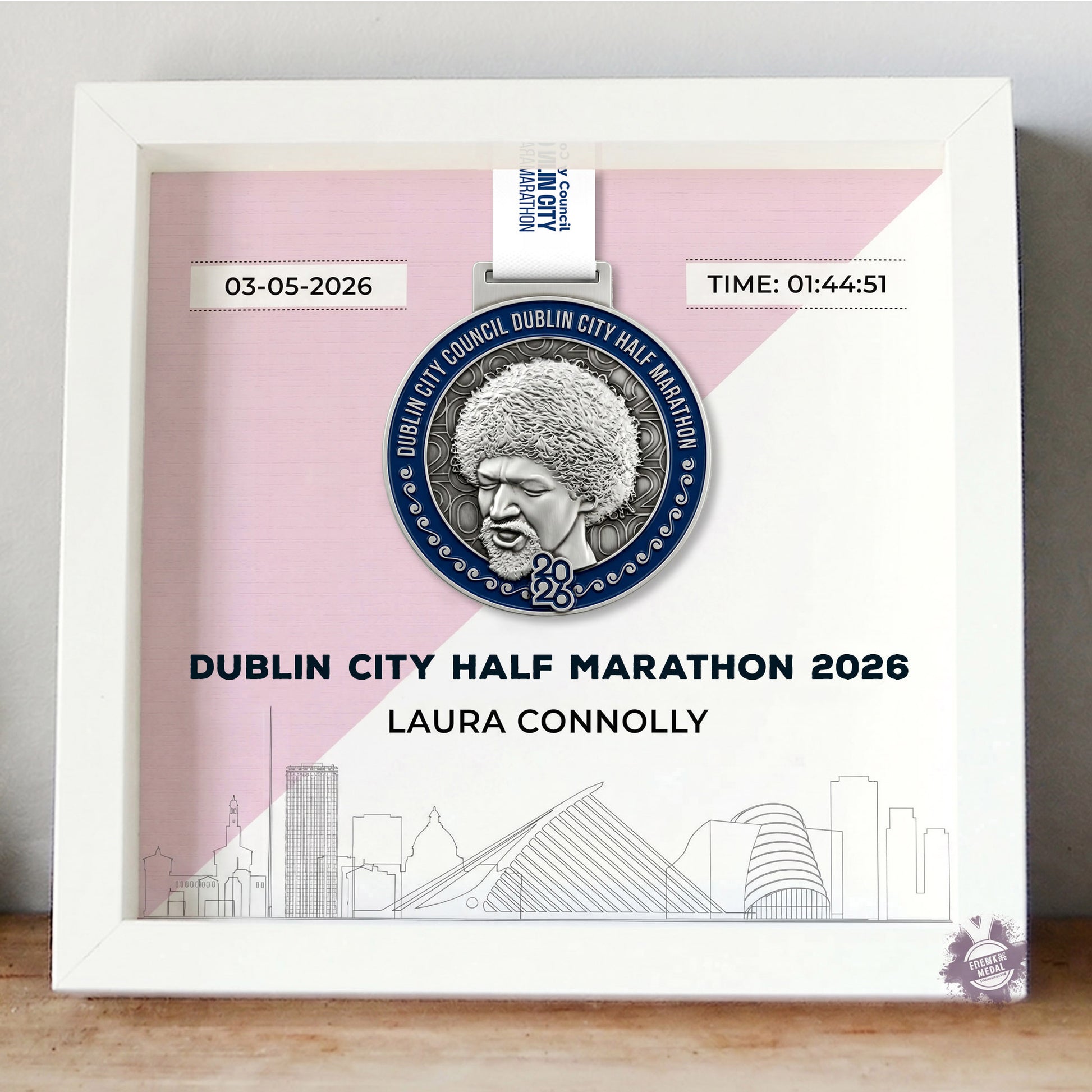 Dublin City Half Marathon medal frame 2026