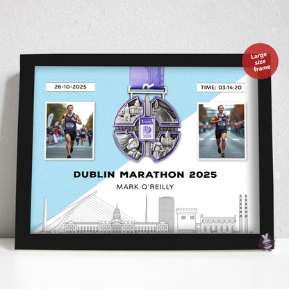 Dublin marathon 2025 medal frame