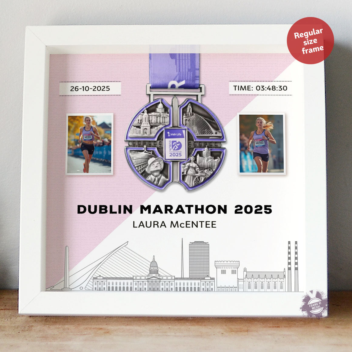 Dublin marathon 2025 medal frame