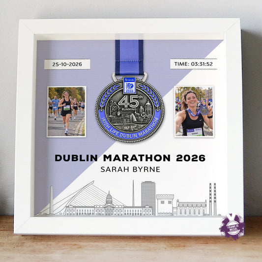 Dublin Marathon Medal Frame