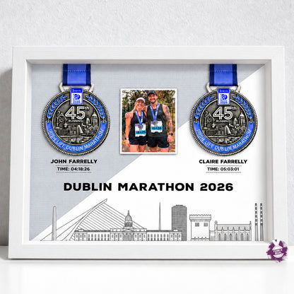 Dublin Marathon Two Medal Display Frame