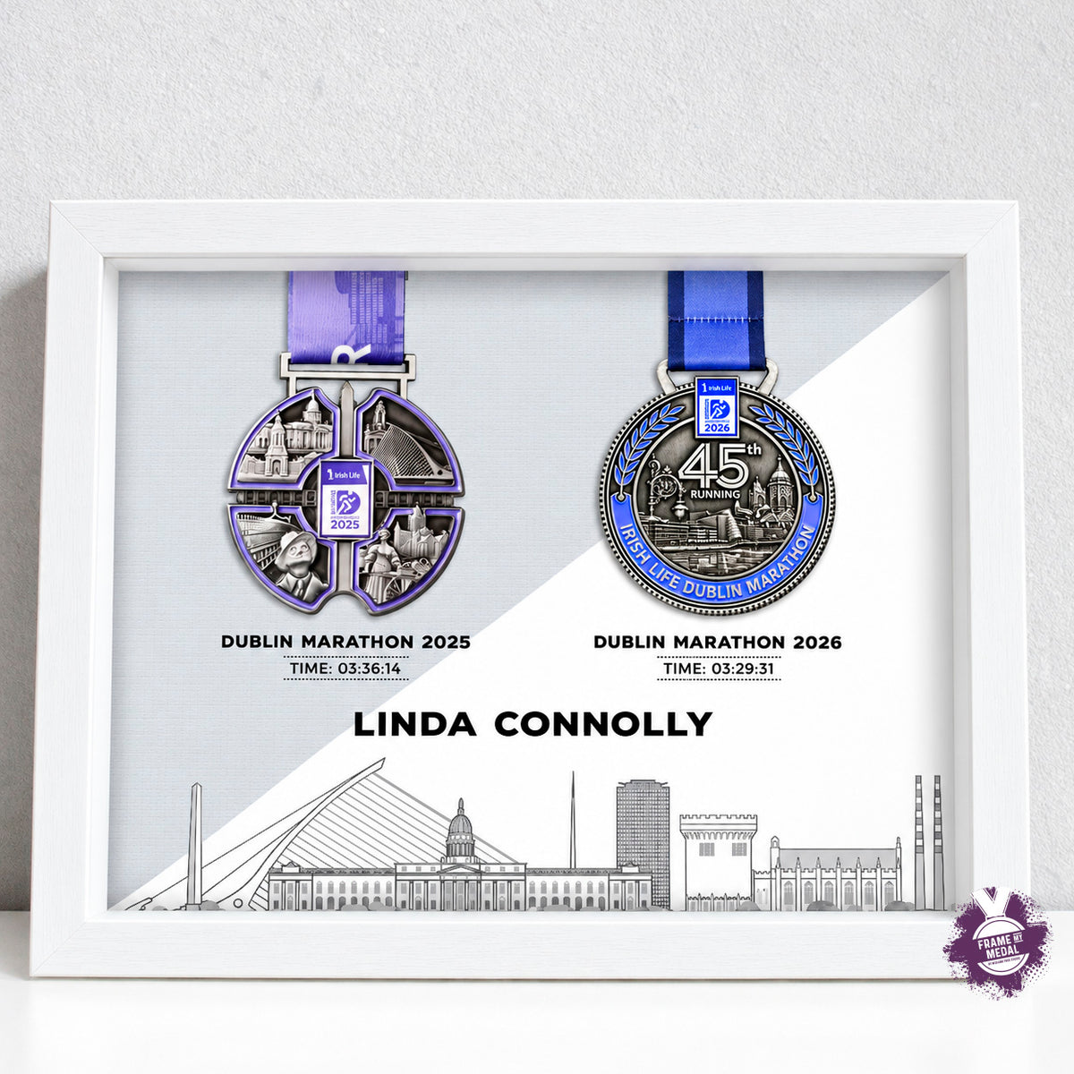 Two Medal Frame - Any event already on the website